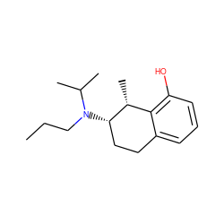 CCCN(C(C)C)[C@H]1CCc2cccc(O)c2[C@H]1C ZINC000013740173