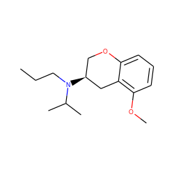 CCCN(C(C)C)[C@H]1COc2cccc(OC)c2C1 ZINC000013809360