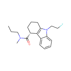 CCCN(C)C(=O)[C@@H]1CCCc2c1c1ccccc1n2CCF ZINC000082155303