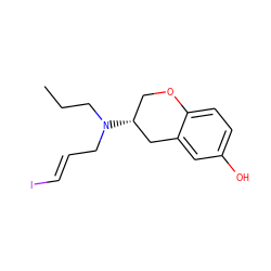 CCCN(C/C=C/I)[C@@H]1COc2ccc(O)cc2C1 ZINC000013739887