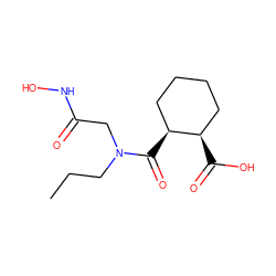 CCCN(CC(=O)NO)C(=O)[C@H]1CCCC[C@H]1C(=O)O ZINC000013826135