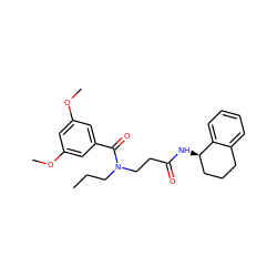 CCCN(CCC(=O)N[C@@H]1CCCc2ccccc21)C(=O)c1cc(OC)cc(OC)c1 ZINC000136629946