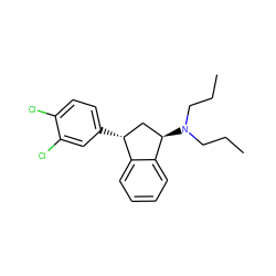 CCCN(CCC)[C@@H]1C[C@@H](c2ccc(Cl)c(Cl)c2)c2ccccc21 ZINC000029486280