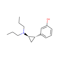 CCCN(CCC)[C@@H]1C[C@H]1c1cccc(O)c1 ZINC000013755511