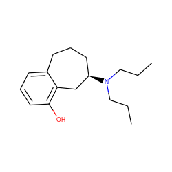 CCCN(CCC)[C@@H]1CCCc2cccc(O)c2C1 ZINC000026387663