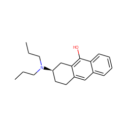 CCCN(CCC)[C@@H]1CCc2cc3ccccc3c(O)c2C1 ZINC000026174491