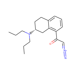 CCCN(CCC)[C@@H]1CCc2cccc(C(=O)C=[N+]=[N-])c2C1 ZINC000028016973