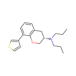 CCCN(CCC)[C@@H]1COc2c(cccc2-c2ccsc2)C1 ZINC000029328756