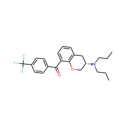 CCCN(CCC)[C@@H]1COc2c(cccc2C(=O)c2ccc(C(F)(F)F)cc2)C1 ZINC000029341506