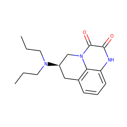 CCCN(CCC)[C@@H]1Cc2cccc3[nH]c(=O)c(=O)n(c23)C1 ZINC000003788029