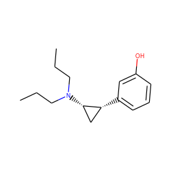 CCCN(CCC)[C@H]1C[C@H]1c1cccc(O)c1 ZINC000027561298