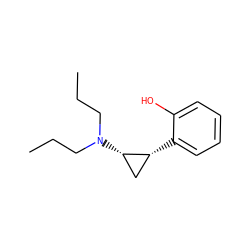 CCCN(CCC)[C@H]1C[C@H]1c1ccccc1O ZINC000027556814