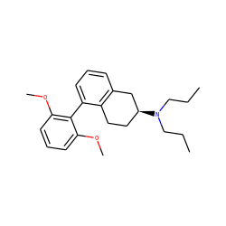 CCCN(CCC)[C@H]1CCc2c(cccc2-c2c(OC)cccc2OC)C1 ZINC000013581251