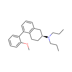 CCCN(CCC)[C@H]1CCc2c(cccc2-c2ccccc2OC)C1 ZINC000013581248