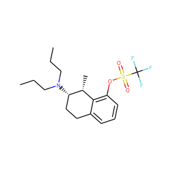 CCCN(CCC)[C@H]1CCc2cccc(OS(=O)(=O)C(F)(F)F)c2[C@H]1C ZINC000036187777