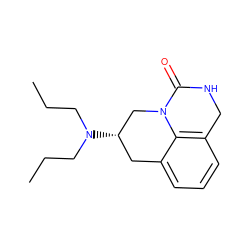 CCCN(CCC)[C@H]1Cc2cccc3c2N(C1)C(=O)NC3 ZINC000013452315