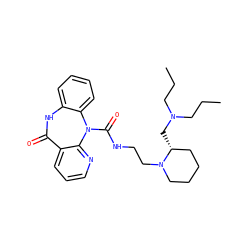 CCCN(CCC)C[C@@H]1CCCCN1CCNC(=O)N1c2ccccc2NC(=O)c2cccnc21 ZINC000034249119