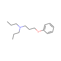 CCCN(CCC)CCCOc1ccccc1 ZINC000027901919