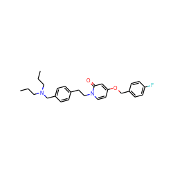 CCCN(CCC)Cc1ccc(CCn2ccc(OCc3ccc(F)cc3)cc2=O)cc1 ZINC000045244880
