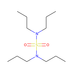 CCCN(CCC)S(=O)(=O)N(CCC)CCC ZINC000028650896