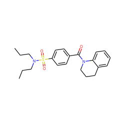 CCCN(CCC)S(=O)(=O)c1ccc(C(=O)N2CCCc3ccccc32)cc1 ZINC000001095593