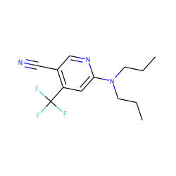 CCCN(CCC)c1cc(C(F)(F)F)c(C#N)cn1 ZINC000028950627