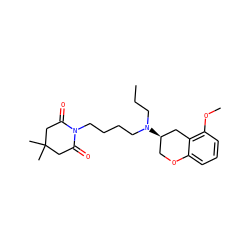 CCCN(CCCCN1C(=O)CC(C)(C)CC1=O)[C@@H]1COc2cccc(OC)c2C1 ZINC000013737073