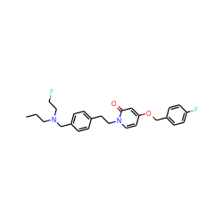 CCCN(CCF)Cc1ccc(CCn2ccc(OCc3ccc(F)cc3)cc2=O)cc1 ZINC000045287293