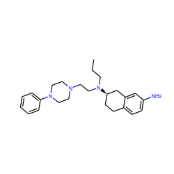 CCCN(CCN1CCN(c2ccccc2)CC1)[C@@H]1CCc2ccc(N)cc2C1 ZINC000028964227