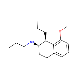 CCCN[C@@H]1CCc2cccc(OC)c2[C@@H]1CCC ZINC000027758637