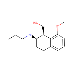 CCCN[C@@H]1CCc2cccc(OC)c2[C@@H]1CO ZINC000027742022