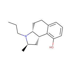 CCCN1[C@H](C)C[C@H]2c3c(O)cccc3CC[C@H]21 ZINC000028757862