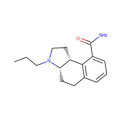 CCCN1CC[C@@H]2c3c(cccc3C(N)=O)CC[C@@H]21 ZINC000013832347