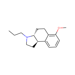 CCCN1CC[C@@H]2c3cccc(OC)c3CC[C@H]21 ZINC000028757900