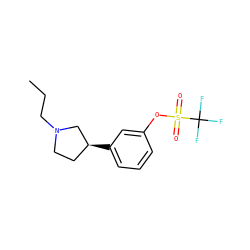 CCCN1CC[C@H](c2cccc(OS(=O)(=O)C(F)(F)F)c2)C1 ZINC000036187782