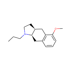 CCCN1CC[C@H]2Cc3c(cccc3OC)C[C@H]21 ZINC000013826912