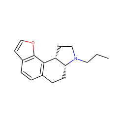 CCCN1CC[C@H]2c3c(ccc4ccoc34)CC[C@H]21 ZINC000026662848