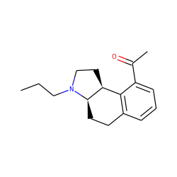 CCCN1CC[C@H]2c3c(cccc3C(C)=O)CC[C@H]21 ZINC000013740529