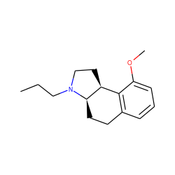 CCCN1CC[C@H]2c3c(cccc3OC)CC[C@H]21 ZINC000013826502