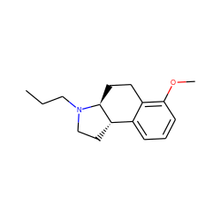 CCCN1CC[C@H]2c3cccc(OC)c3CC[C@@H]21 ZINC000013826531