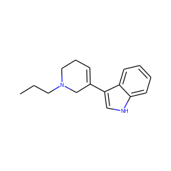 CCCN1CCC=C(c2c[nH]c3ccccc23)C1 ZINC000026817615