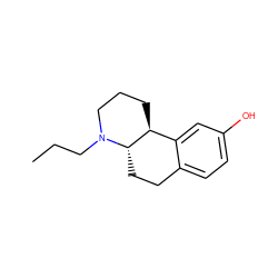 CCCN1CCC[C@H]2c3cc(O)ccc3CC[C@@H]21 ZINC000026275268