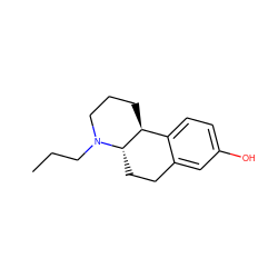 CCCN1CCC[C@H]2c3ccc(O)cc3CC[C@@H]21 ZINC000026275280