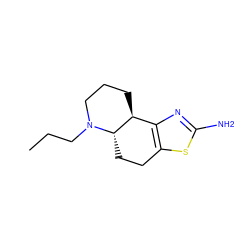 CCCN1CCC[C@H]2c3nc(N)sc3CC[C@@H]21 ZINC000013824122