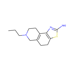 CCCN1CCC2=C(CCc3sc(N)nc32)C1 ZINC000013824120