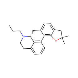 CCCN1CCc2cccc3c2[C@H]1Cc1ccc2c(c1-3)OC(C)(C)C2 ZINC000045393907