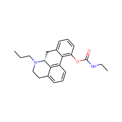 CCCN1CCc2cccc3c2[C@H]1Cc1cccc(OC(=O)NCC)c1-3 ZINC000035930570