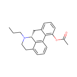 CCCN1CCc2cccc3c2[C@H]1Cc1cccc(OC(C)=O)c1-3 ZINC000013985687