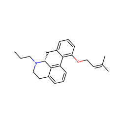 CCCN1CCc2cccc3c2[C@H]1Cc1cccc(OCC=C(C)C)c1-3 ZINC000045358411