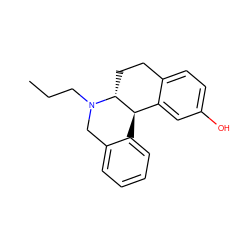 CCCN1Cc2ccccc2[C@@H]2c3cc(O)ccc3CC[C@H]21 ZINC000013740247